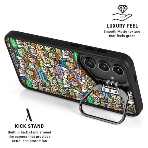 Disney Toy Story Characters Collage Pattern Galaxy S25 Plus Kickstand Case