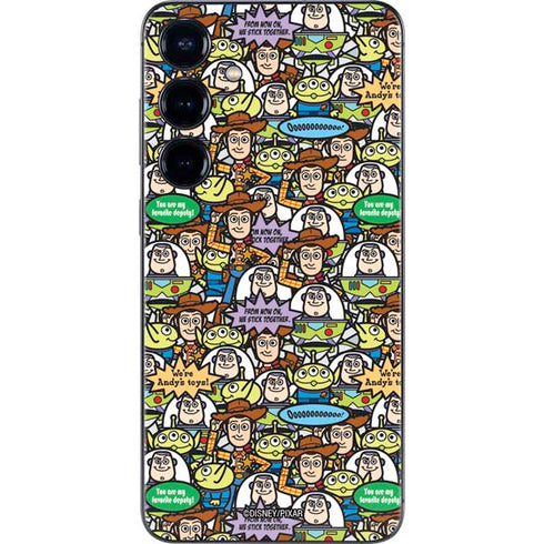Disney Toy Story Characters Collage Pattern Galaxy S25 Plus Skin
