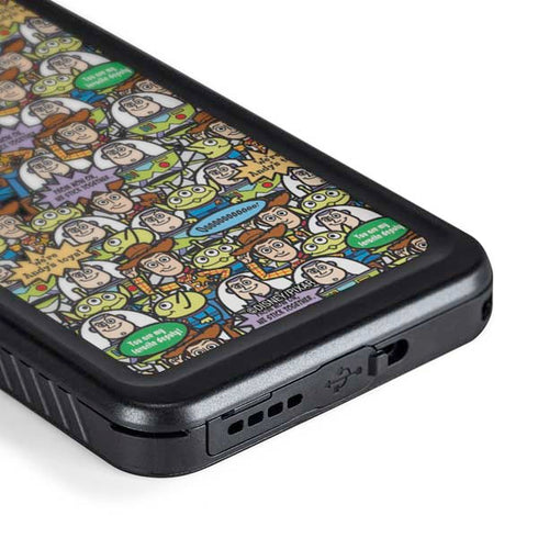 Disney Toy Story Characters Collage Pattern Galaxy S24 Plus Waterproof Case