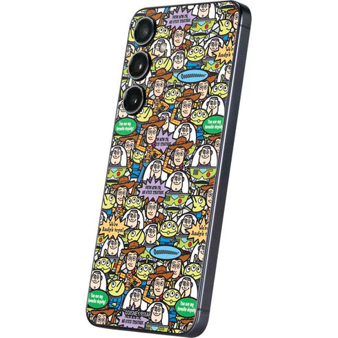 Disney Toy Story Characters Collage Pattern Galaxy S25 Skin
