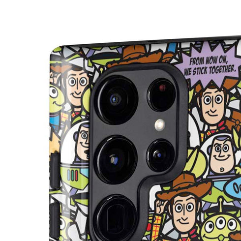 Disney Toy Story Characters Collage Pattern Galaxy S25 Ultra Impact Case