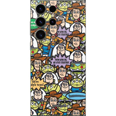 Disney Toy Story Characters Collage Pattern Galaxy S25 Ultra Skin