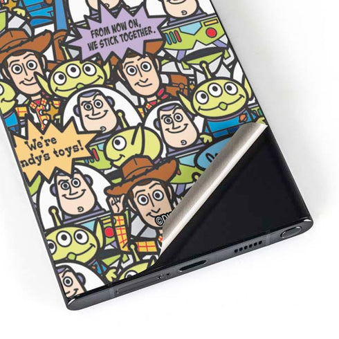 Disney Toy Story Characters Collage Pattern Galaxy S24 Ultra Skin