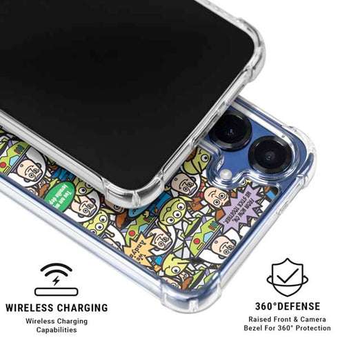 Disney Toy Story Characters Collage Pattern Galaxy S25 Clear Case