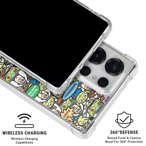 Disney Toy Story Characters Collage Pattern Galaxy S25 Ultra Clear Case