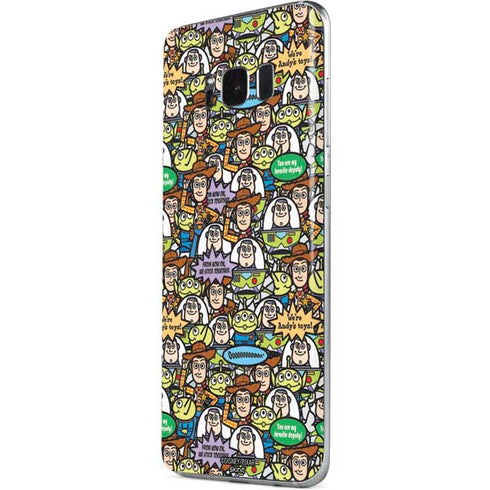 Disney Toy Story Characters Collage Pattern Galaxy S8 Plus Skin