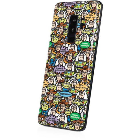 Disney Toy Story Characters Collage Pattern Galaxy S9 Plus Skin