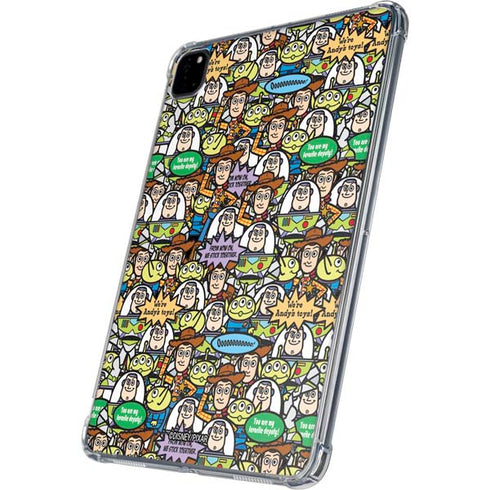 Disney Toy Story Characters Collage Pattern iPad Pro 11in (2024) Clear Case