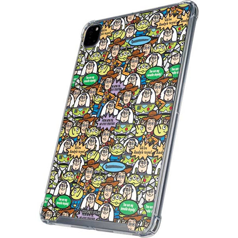 Disney Toy Story Characters Collage Pattern iPad Cases