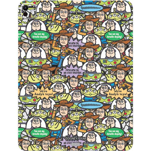 Disney Toy Story Characters Collage Pattern iPad Pro 13in M4 (2024) Skin