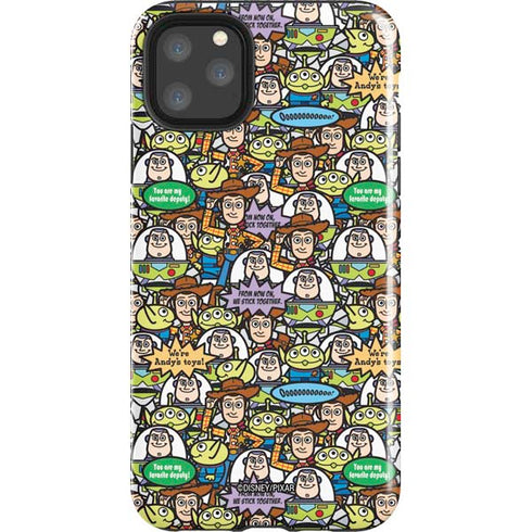 Disney Toy Story Characters Collage Pattern iPhone Cases