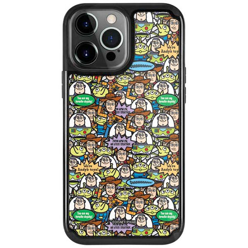 Disney Toy Story Characters Collage Pattern iPhone Cases