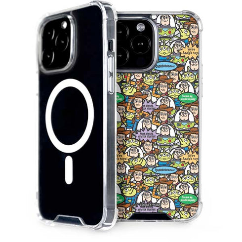 Disney Toy Story Characters Collage Pattern iPhone Cases
