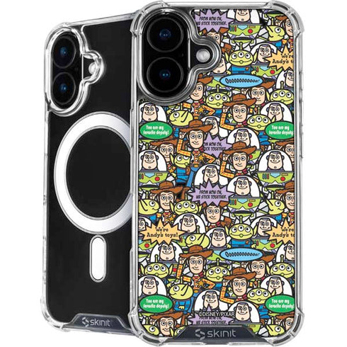Disney Toy Story Characters Collage Pattern iPhone 16 MagSafe Case