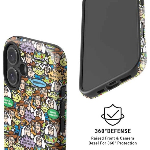 Disney Toy Story Characters Collage Pattern iPhone 16 Magsafe Impact Case