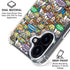 Disney Toy Story Characters Collage Pattern iPhone 16 Plus Clear Case