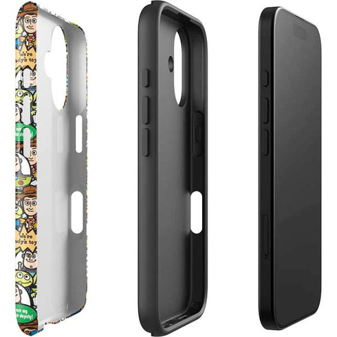 Disney Toy Story Characters Collage Pattern iPhone 16 Plus Impact Case
