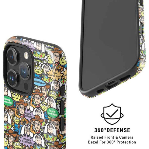 Disney Toy Story Characters Collage Pattern iPhone 16 Pro Magsafe Impact Case