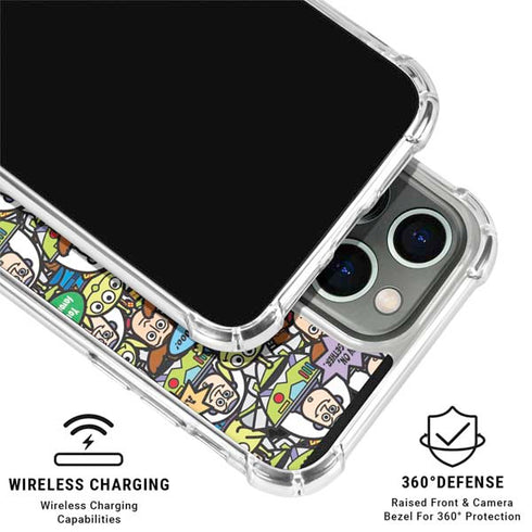 Disney Toy Story Characters Collage Pattern iPhone 16 Pro Max Clear Case