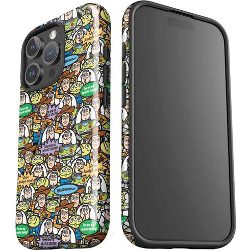 Disney Toy Story Characters Collage Pattern iPhone 16 Pro Max Impact Case