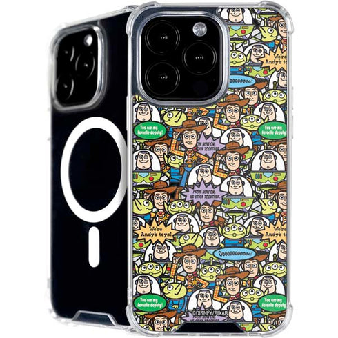 Disney Toy Story Characters Collage Pattern iPhone 16 Pro Max MagSafe Case