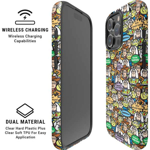 Disney Toy Story Characters Collage Pattern iPhone 16 Pro Max Magsafe Impact Case