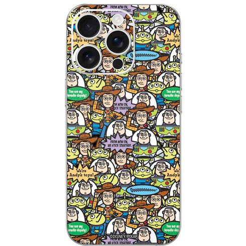 Disney Toy Story Characters Collage Pattern iPhone 16 Pro Skin