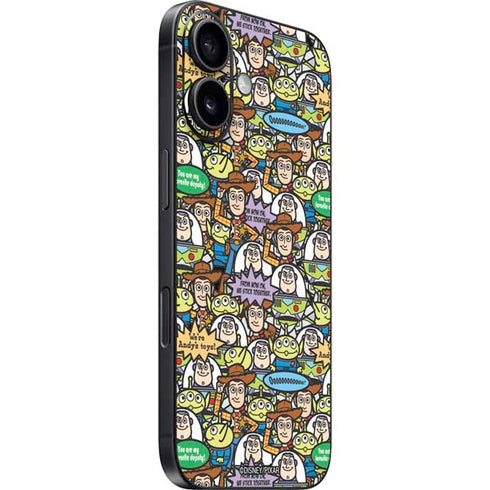 Disney Toy Story Characters Collage Pattern iPhone 16 Skin