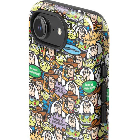 Disney Toy Story Characters Collage Pattern iPhone 16e Impact Case
