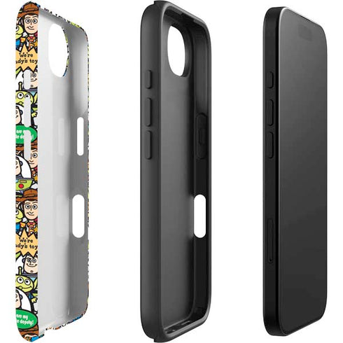 Disney Toy Story Characters Collage Pattern iPhone 16e Impact Case