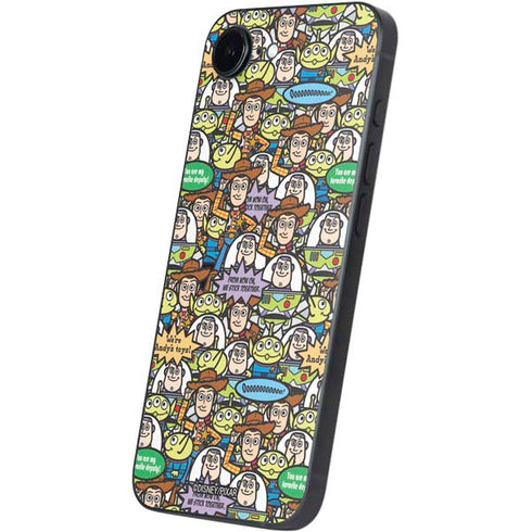 Disney Toy Story Characters Collage Pattern iPhone 16e Skin