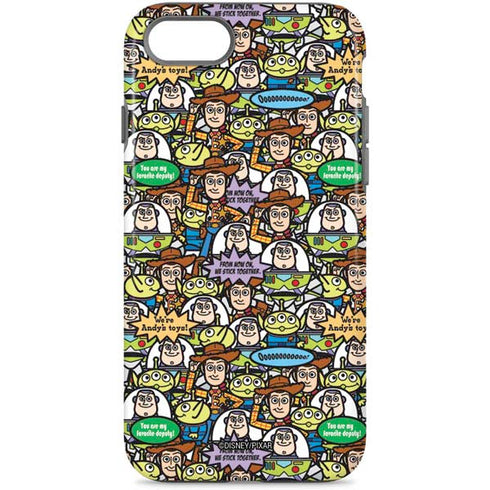 Disney Toy Story Characters Collage Pattern iPhone Cases