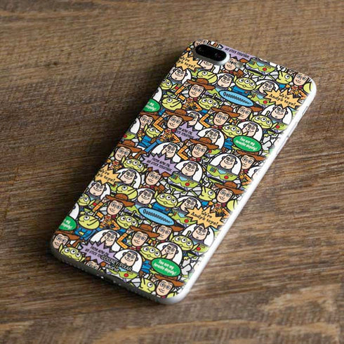 Disney Toy Story Characters Collage Pattern iPhone 8 Plus Skin