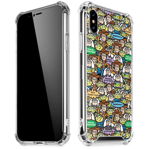 Disney Toy Story Characters Collage Pattern iPhone X/XS Clear Case