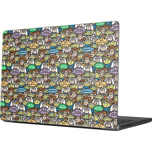 Disney Toy Story Characters Collage Pattern Apple MacBook Pro 14-inch Skin
