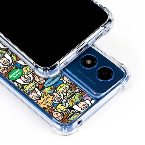 Disney Toy Story Characters Collage Pattern Moto G Play 4G (2024) Clear Case