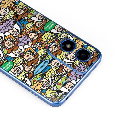 Disney Toy Story Characters Collage Pattern Moto G Play 4G (2024) Skin
