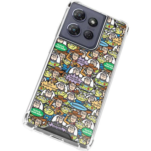 Disney Toy Story Characters Collage Pattern Moto G Stylus 5G (2025) Clear Case