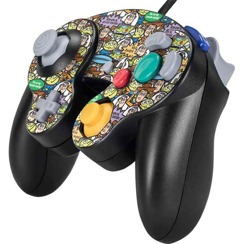 Disney Toy Story Characters Collage Pattern Nintendo GameCube Controller Skin