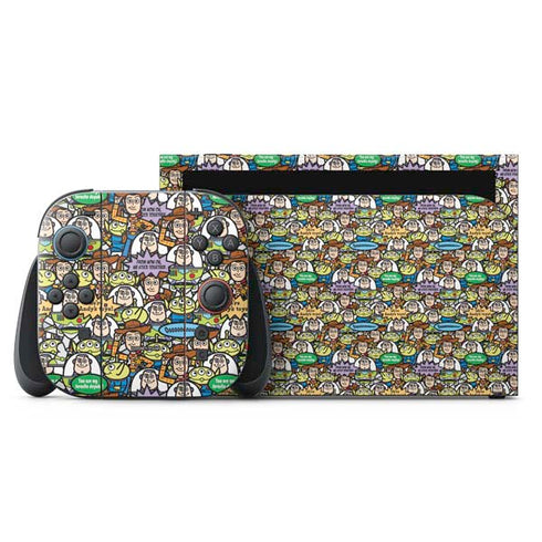Disney Toy Story Characters Collage Pattern Nintendo Switch 2 (2025) with Joy-Con Skin