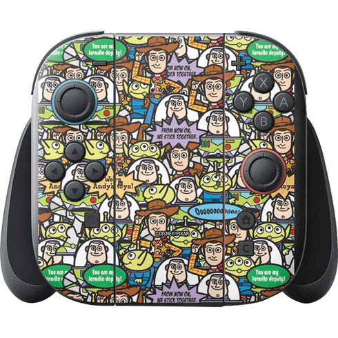 Disney Toy Story Characters Collage Pattern Nintendo Switch 2 (2025) with Joy-Con Skin