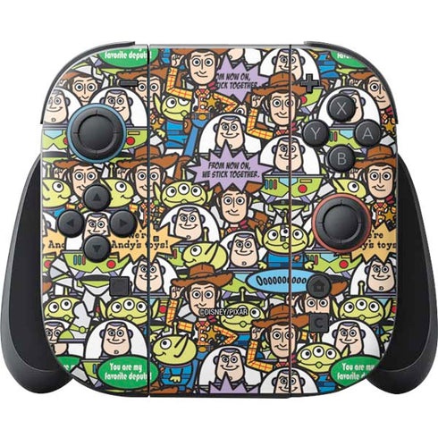 Disney Toy Story Characters Collage Pattern Nintendo Switch 2 (2025) Joy-Con Controller Skin