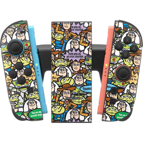 Disney Toy Story Characters Collage Pattern Nintendo Switch 2 (2025) Joy-Con Controller Skin