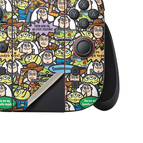 Disney Toy Story Characters Collage Pattern Nintendo Switch 2 (2025) Joy-Con Controller Skin