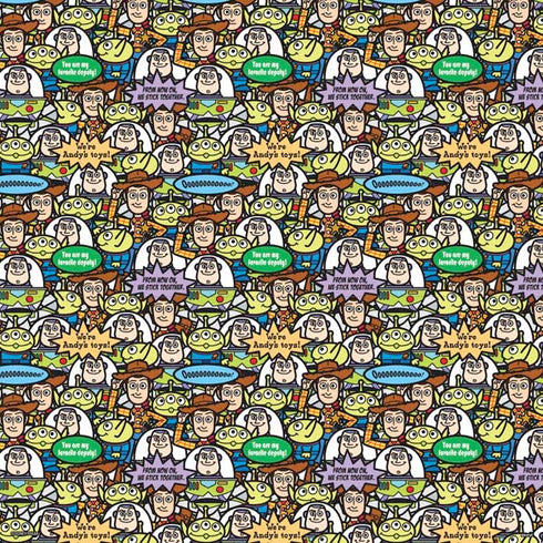 Disney Toy Story Characters Collage Pattern PS4 Console and Controller Bundle Skin