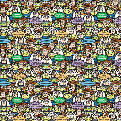 Disney Toy Story Characters Collage Pattern PS4 Pro Console Skin