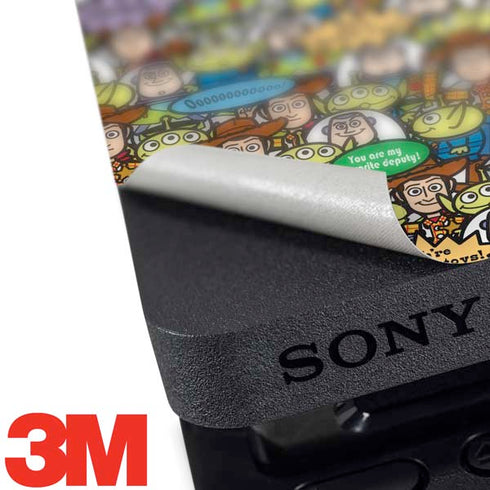 Disney Toy Story Characters Collage Pattern PS4 Slim Skin