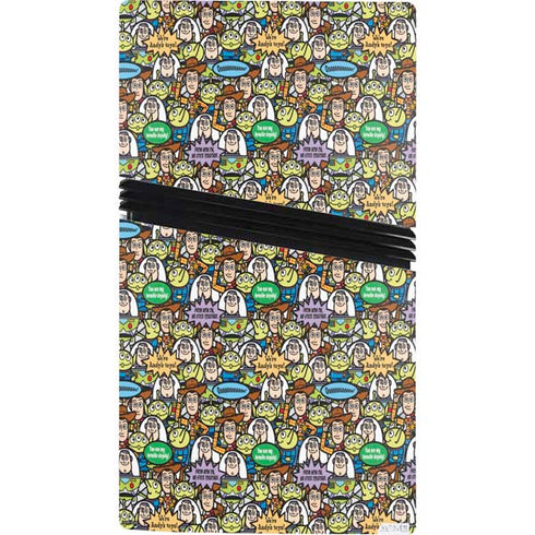 Disney Toy Story Characters Collage Pattern PS5 Pro Console Skin