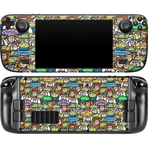 Disney Toy Story Characters Collage Pattern Steam Deck Handheld Gaming Computer OLED Skin