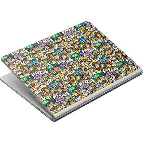 Disney Toy Story Characters Collage Pattern Surface Book Skin